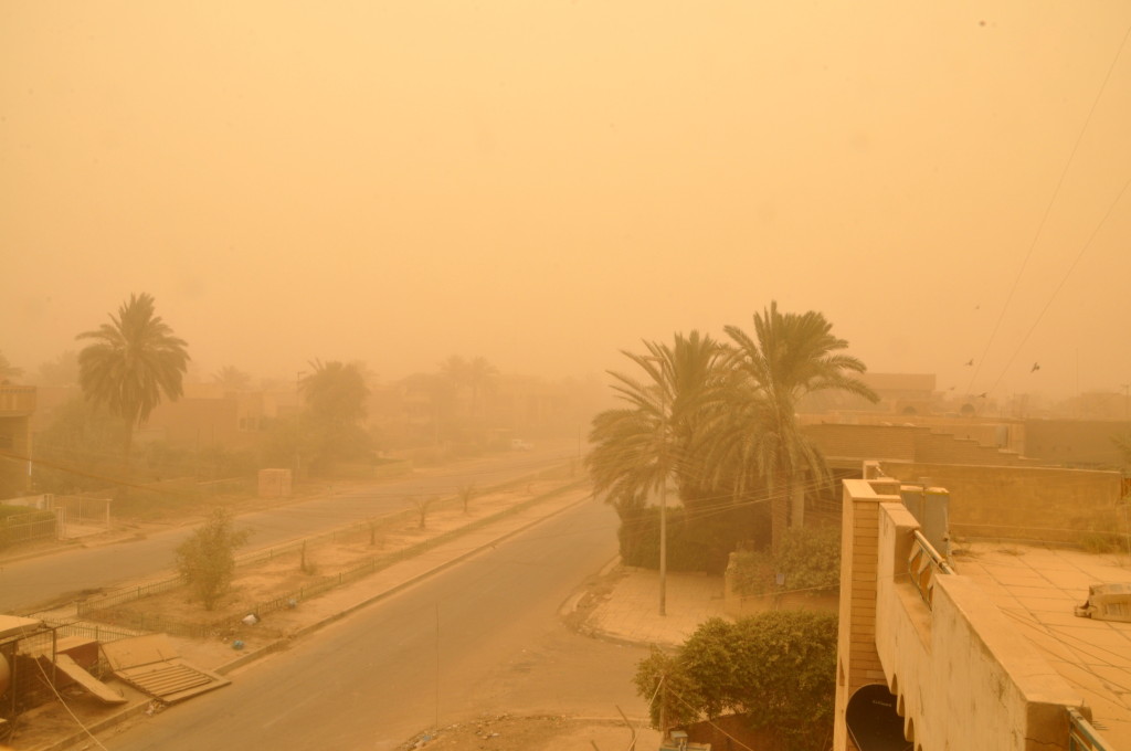 Песчаная буря. Багдад.