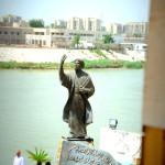 Statue of Iraqi poet Ahmad al-Mutanabbi